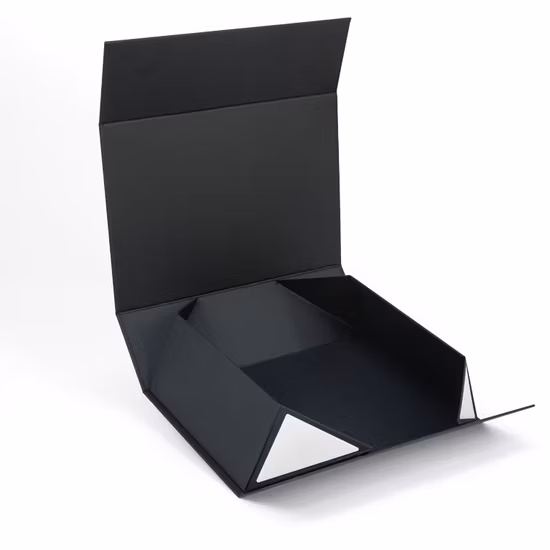 Firstsail branco preto rosa dobrável papelão embalagem papel roupas sapatos peruca caixa de presente com fita