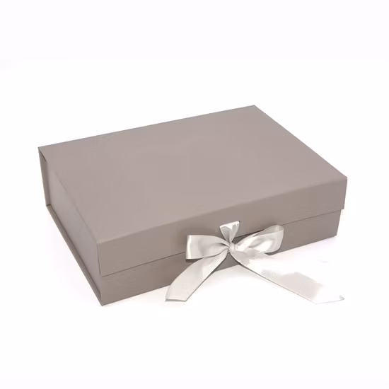 Clamshell placa empilhável plana dobra magnética caixa de papel kraft ímã caixas de sapato de armazenamento de papelão presente caixa de embalagem dobrável